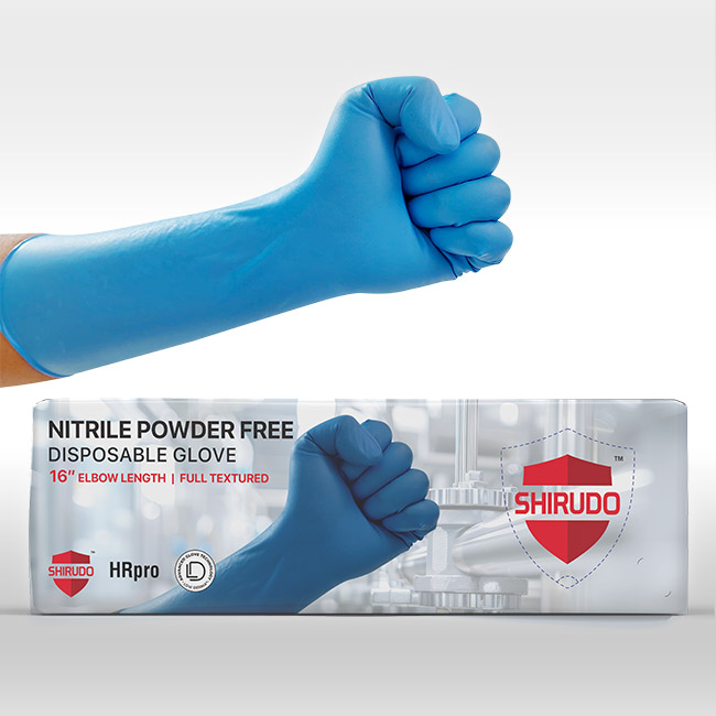 Shirudo 7th Sense 16” Elbow Length Nitrile