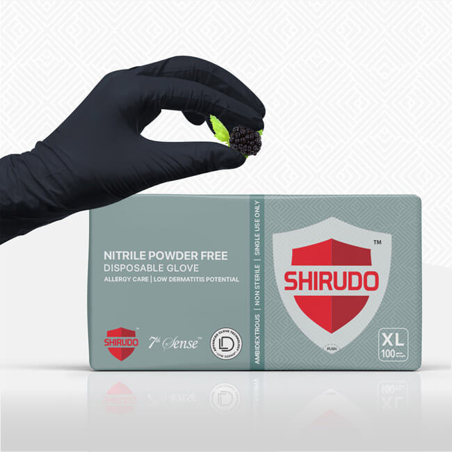 Shirudo 7th Sense BerryBlack Nitrile